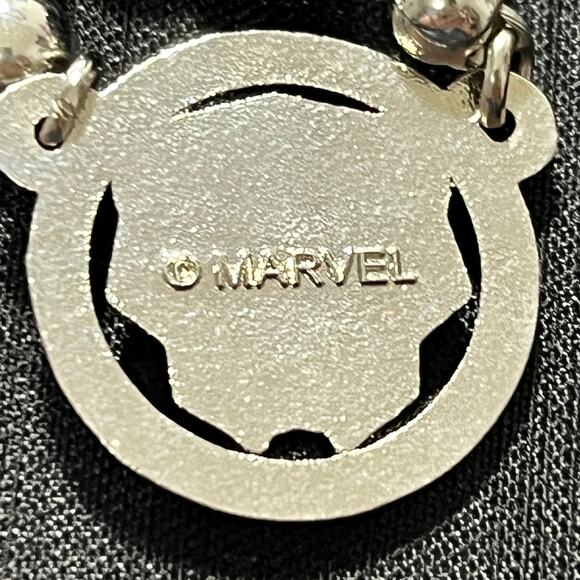 Marvel Tourmaline Black Silver Necklace 16" to 26" - Picture 4 of 4